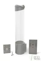 Держатель для стаканов Ecotronic (супер магнит+шурупы) мод.001 серый картинки